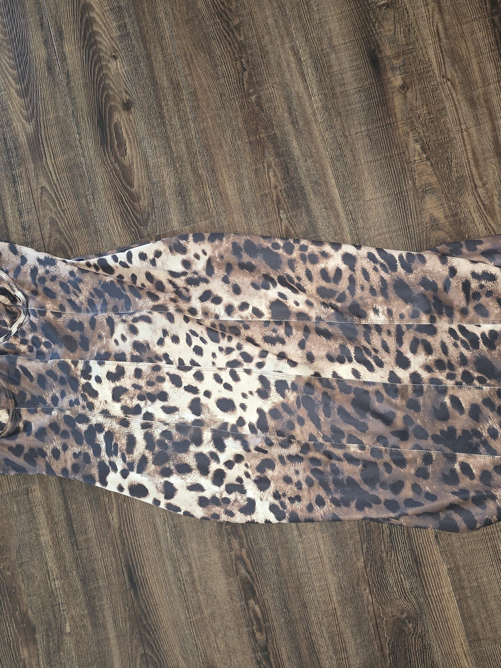 Leopard Print Women’s Maxi Skirt - Brown